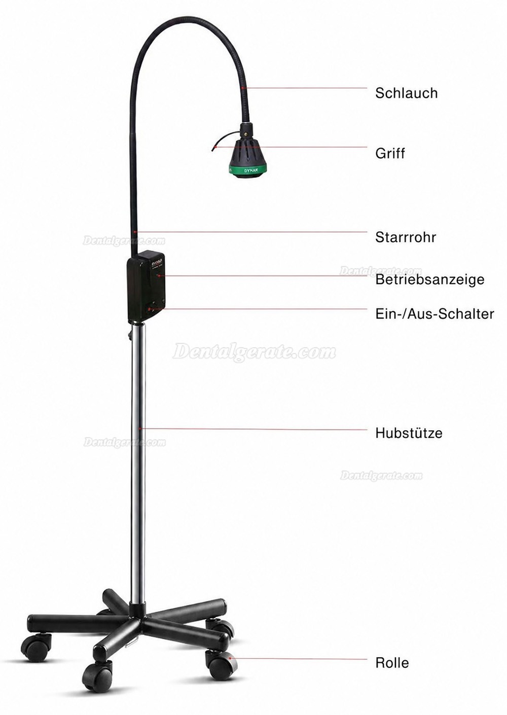 KWS 35W Halogen Bodenst&uuml;tze Untersuchungsleuchte KD-200-35W